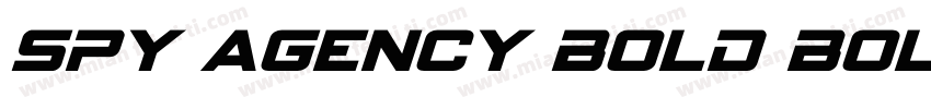 Spy Agency Bold Bold字体转换